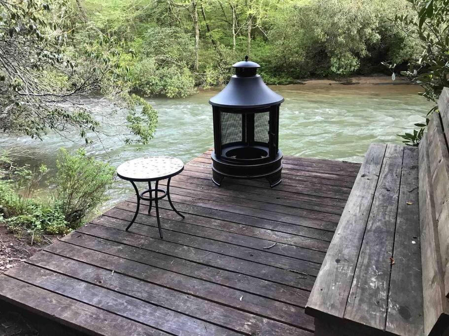 Cabin Fever On Cartecay River Ellijay Exterior foto